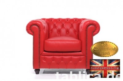 Chesterfield sofa 1 os Brighton czerwien