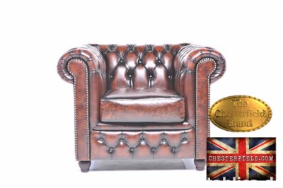 Chesterfield sofa 1 -osobowa Brighton braz