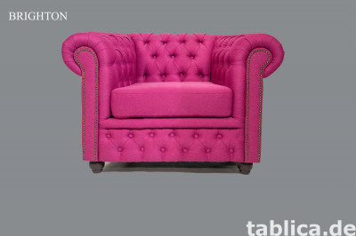 Chesterfield sofa 1 os Bahama tkanina