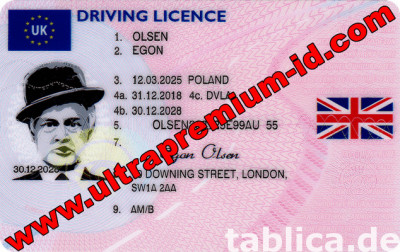ANGIELSKIE PRAWO JAZDY KOLEKCJONERSKIE - ultrapremium-id.com