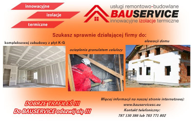 Kompleksowe ocieplanie poddaszy, zabudowy regipsowe...