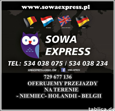 CODZIENNE WYJAZDY POLSKA - NIEMCY-HOLANDIA- BELGIA