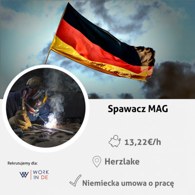 Spawacz MAG - praca w Niemczech