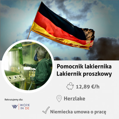 Pomoc lakiernika - praca w Niemczech