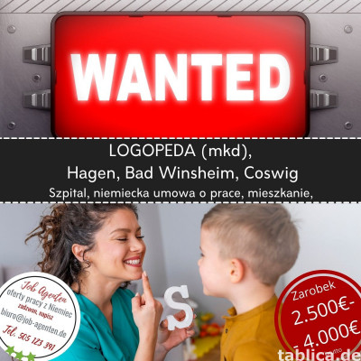 Logopeda oferta pracy w Hagen, Coswig