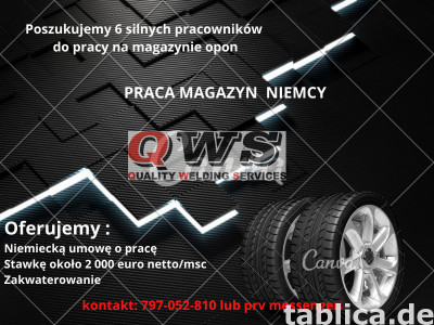 PRACA W NIEMCZECH - magazyn opon