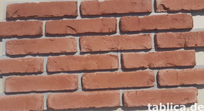 Płytki gipsowe stara cegła z gotową fugą cięte lico hit!