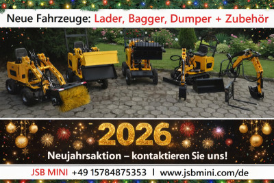 Lader Bagger Dumper - NEU 2025 - Direkt vom Hersteller JSB