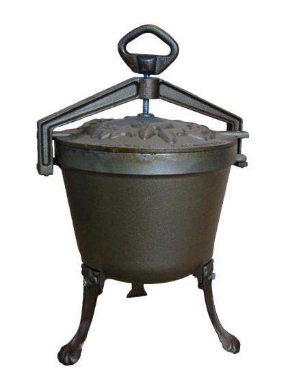 KOCIOŁEK ŻELIWNY MYŚLIWSKI 9L GARNEK GRILL 0