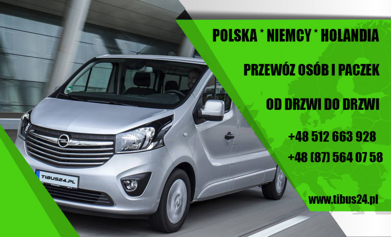 PRZEWÓZ OSÓB I PACZEK POLSKA NIEMCY HOLANDIA 1