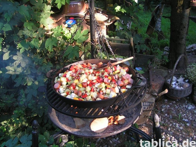 PATELNIA ŻELIWNA KOCIOŁEK GRILL 40cm PRODUCENT 2