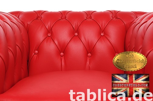 Chesterfield sofa 1 os Brighton czerwien 1