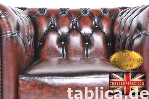 Chesterfield sofa 1 os Brighton antyczny braz 1