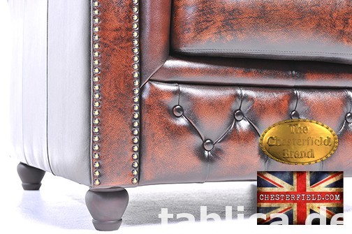 Chesterfield sofa 1 os Brighton antyczny braz 2