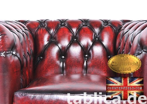 Chesterfield sofa 1 os Brighton antyczne bordo 1