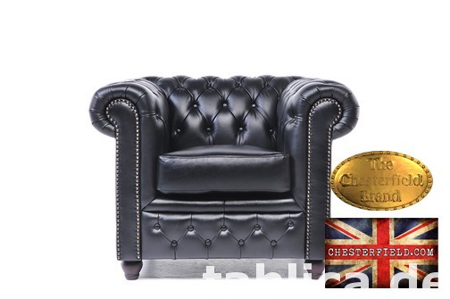 Chesterfield sofa 1 os Brighton czarny 0