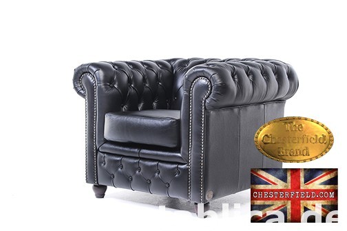 Chesterfield sofa 1 os Brighton czarny 1