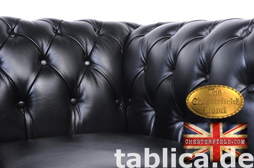 Chesterfield sofa 1 os Brighton czarny 3