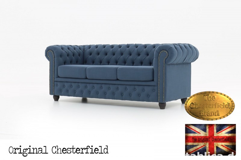 Chesterfield kanapa 3os Pitch z materialu 1