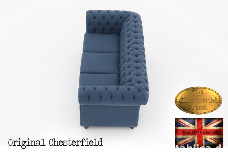 Chesterfield kanapa 3os Pitch z materialu 4