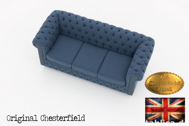 Chesterfield kanapa 3os Pitch z materialu 5