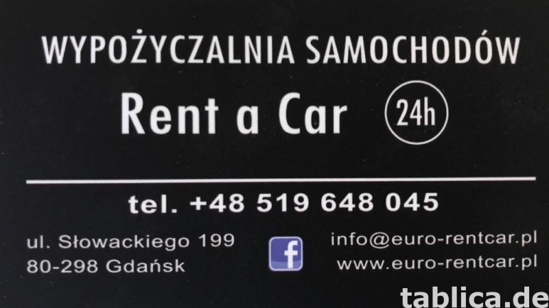 Euro Rent a Car - wypożyczalnia pojazdów 3City 3