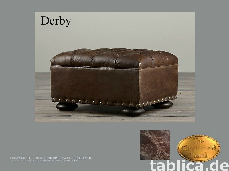 Chesterfield skorzane pufy 4