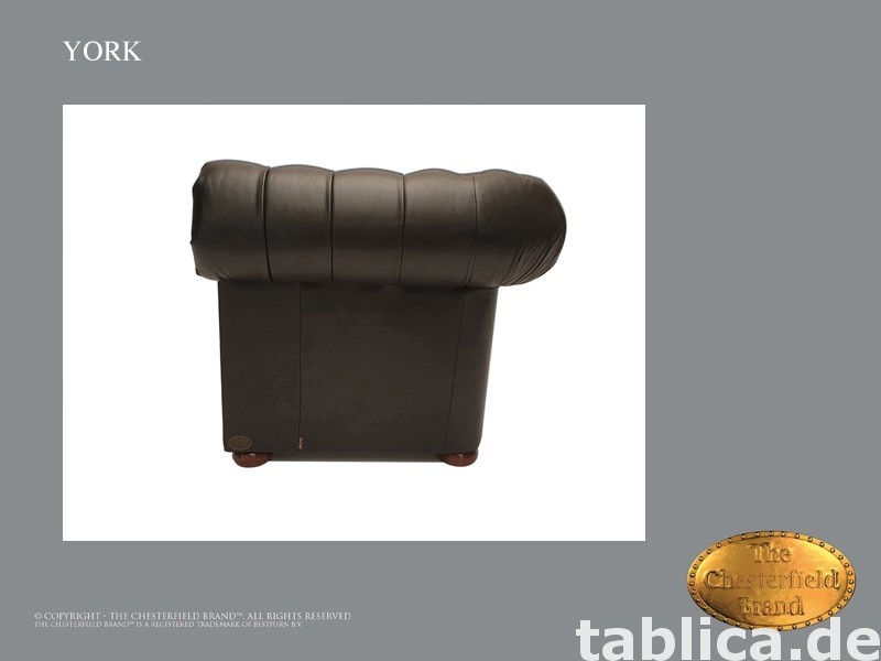 Chesterfield sofa 1 os York czarna 1