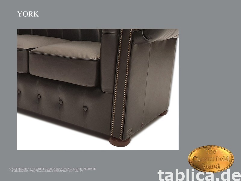 Chesterfield sofa 1 os York czarna 2