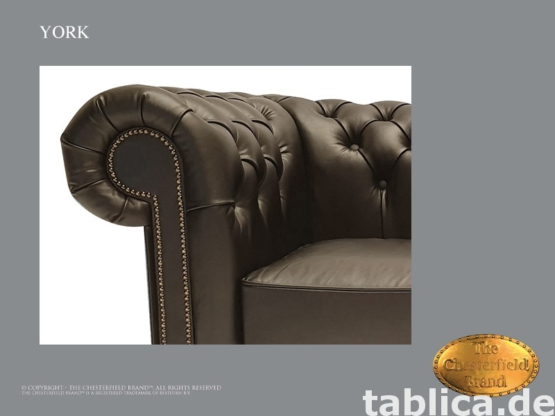 Chesterfield sofa 1 os York czarna 3