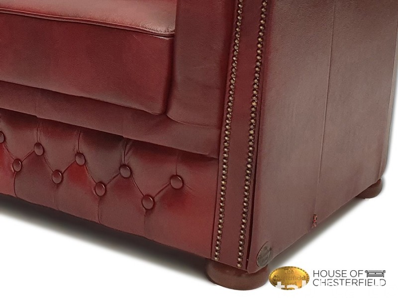 Chesterfield skorzana sofa 3 os NEW York 1