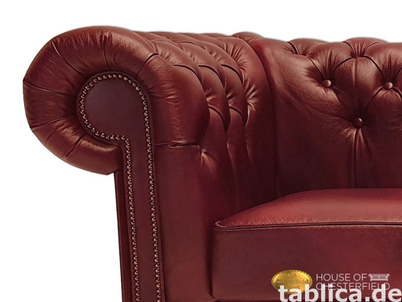 Chesterfield skorzana sofa 3 os NEW York 4