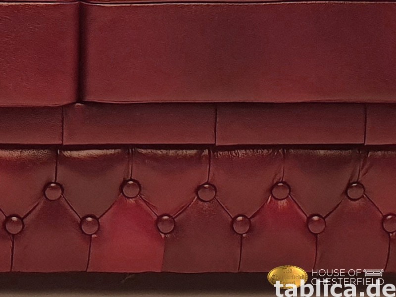 Chesterfield skorzana sofa 3 os NEW York 5