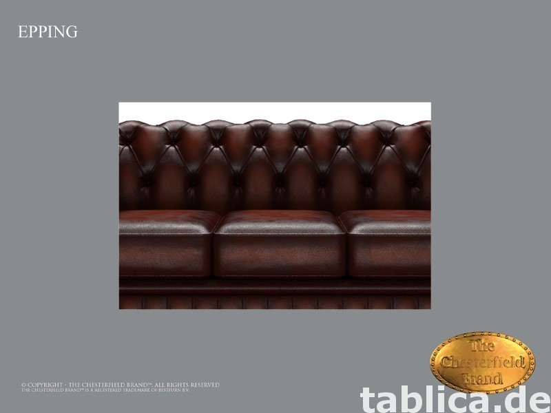 Chesterfield skorzana sofa 3 os Epping kasztan 1