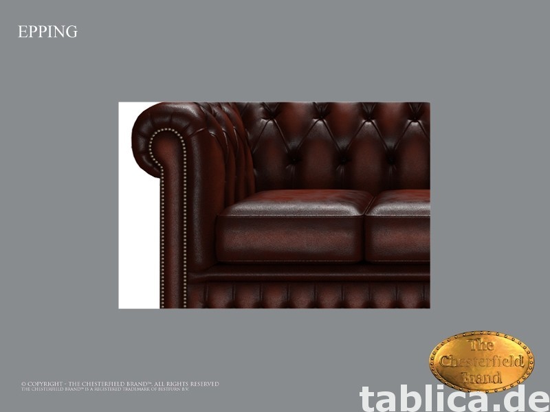 Chesterfield skorzana sofa 3 os Epping kasztan 2