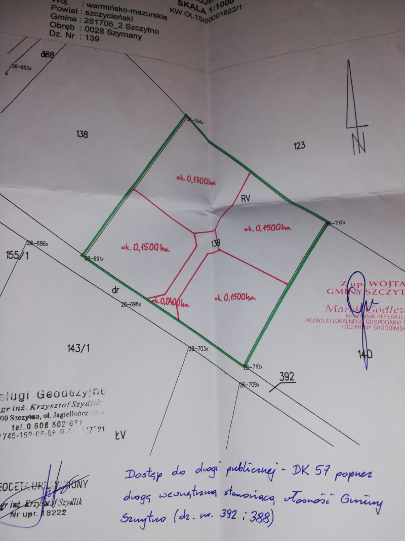Mazury- kompleks czterech dzialek z warunkami zabudowy. 4