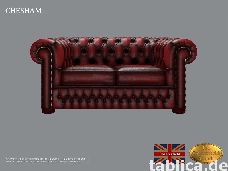 Chesterfield sofa 1 os CHESHAM skora 1