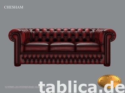 Chesterfield sofa 1 os CHESHAM skora 2