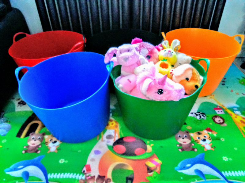 Plastikbehälter fur Spielzeug, Obst, Baumaterialien 42 liter