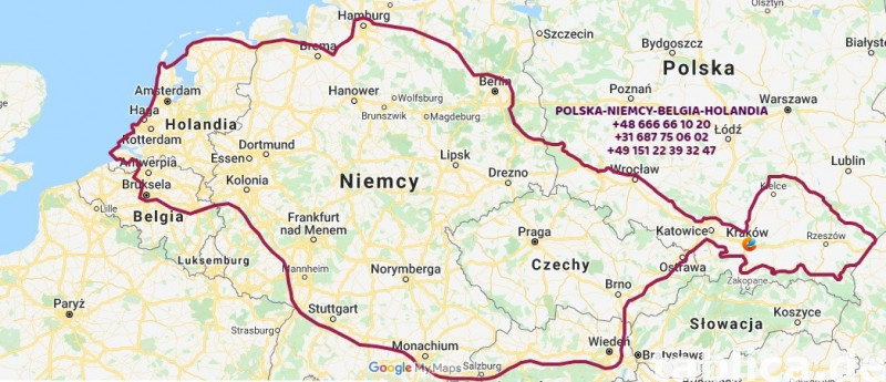 CODZIENNIE PRZEWÓZ OSÓB - POLSKA - HOLANDIA BELGIA NIEMCY 2