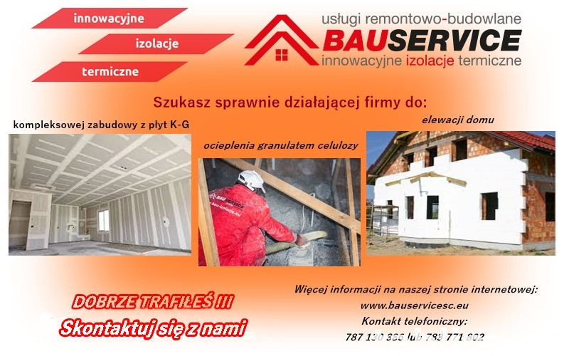 Ocieplenia celulozą, elewacje, zabudowy k-g... 0