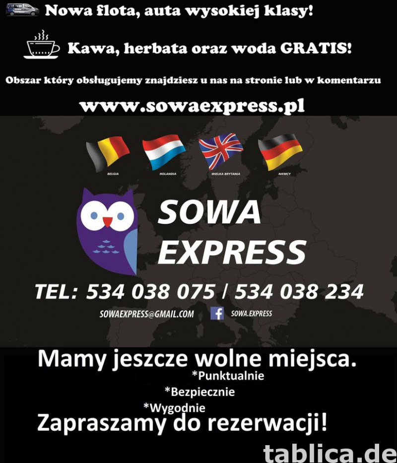 CODZIENNE PRZEJAZDY POLSKA - NIEMCY - HOLANDIA - BELGIA 0