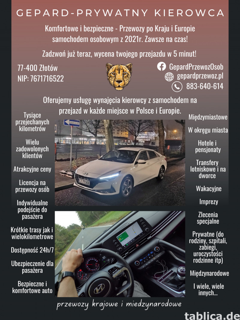 Prywatne przewozy osób, międzymiastowe , lotniska ,przejazdy 1