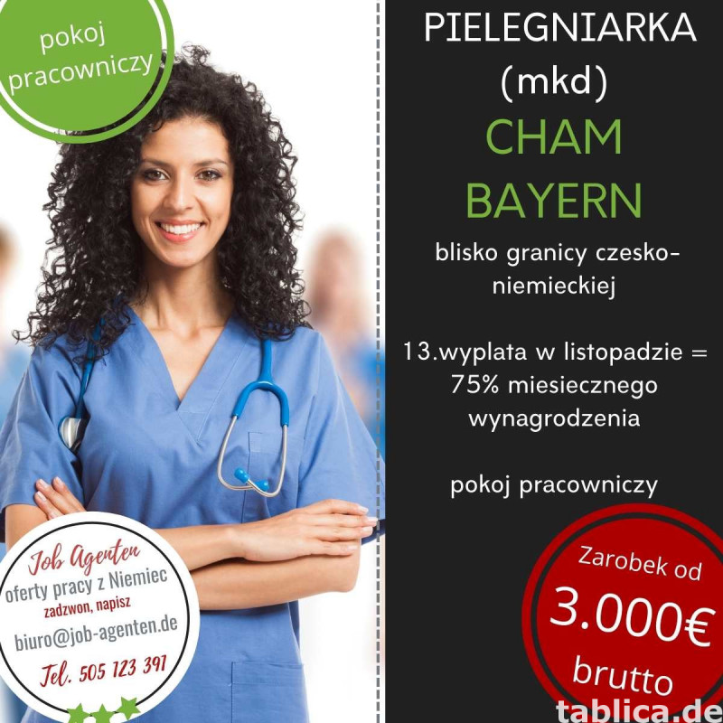 Pielęgniarka oferta pracy w Cham 0