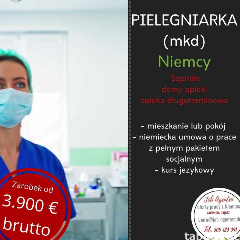 Praca dla pielęgniarki w wielu miastach Niemiec 0
