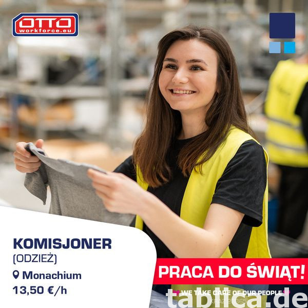 Komisjoner produktów odzieżowych. Praca do świąt! 0