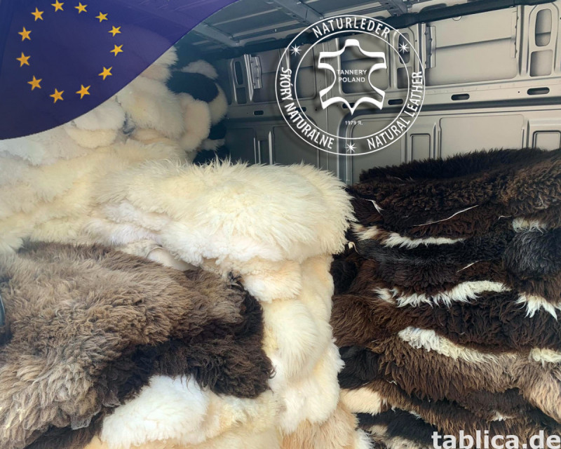 Biogegerbte Schaffelle. Kostenlose Lieferung in der EU 1