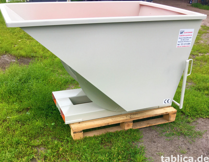 Kontener samowyładowczy, koleba na złom 1 m3 0