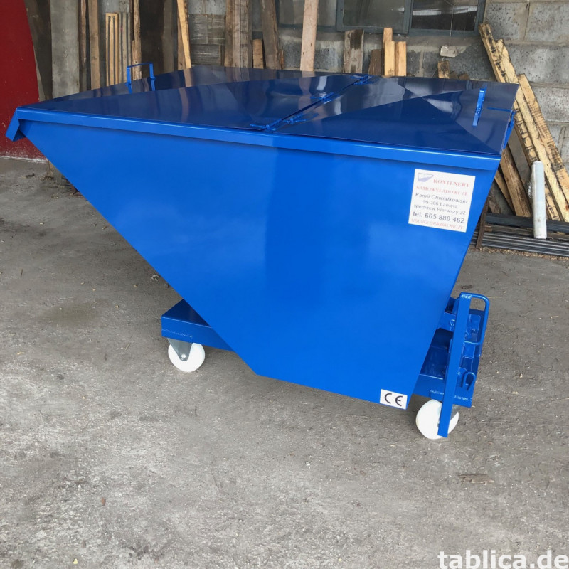 Kontener samowyładowczy, koleba na złom 1 m3 0