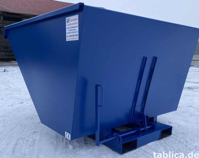 Kontener samowyładowczy, pojemnik na złom 1,5 m3! 3